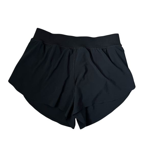 CRZ YOGA Running Shorts 4" Lightweight Mid Waisted Lined Dolphin Black Med 8/10 - Picture 2 of 8
